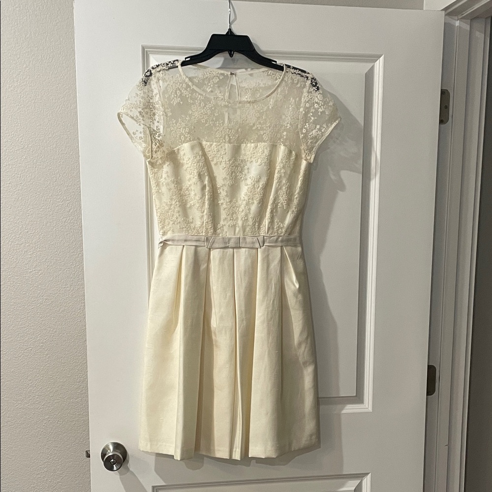 Vintage Cream Lace Tea Dress